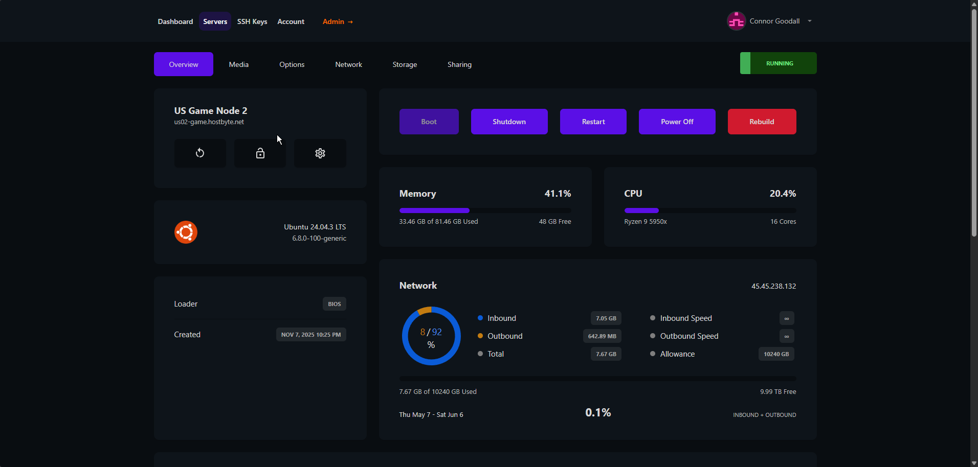 A preview of the Intuitive Control Panel feature in the Firefly Panel
